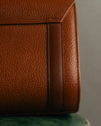 "Burberrys" 80's-90's Classic grained leather top handle handbag