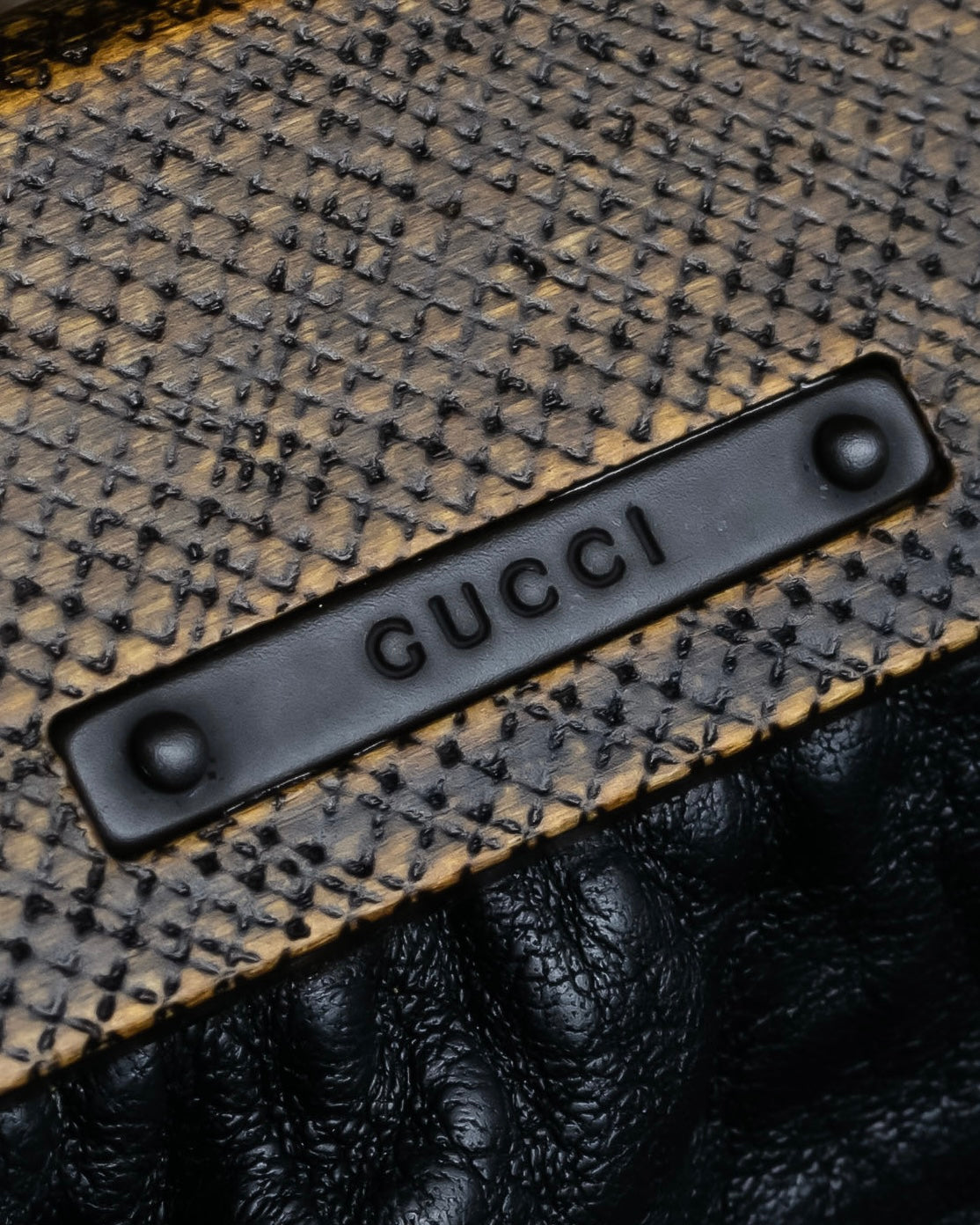"GUCCI" Bamboo essence horizontal leather handbag