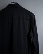 "FENDI" Pick stitch design fly front shirt