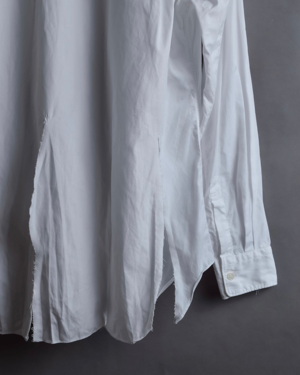 "COMME des GARCONS HOMME PLUS" 15SS Ripped cutting design cotton shirt