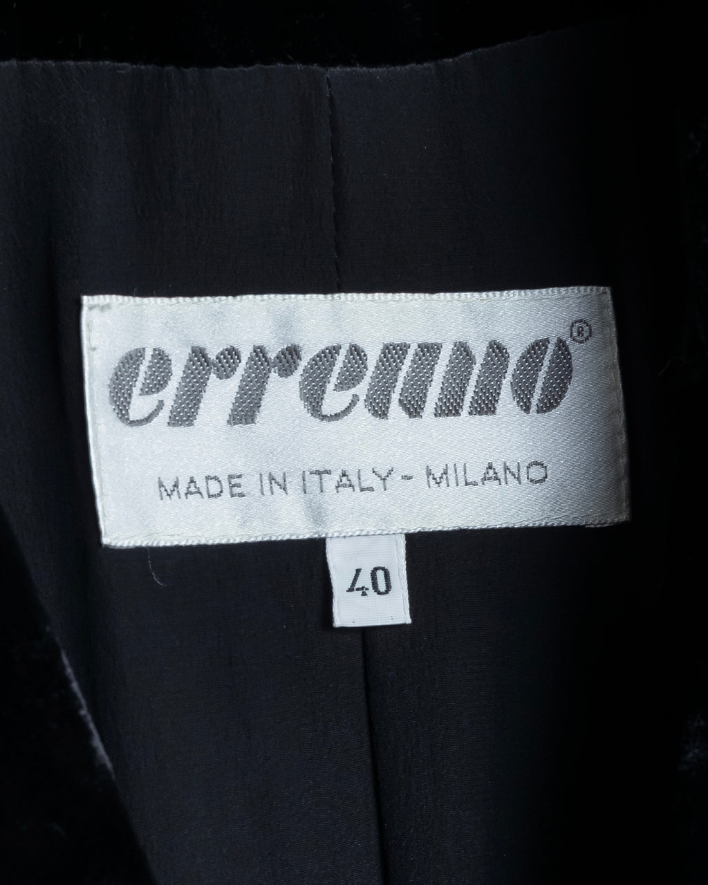 "ERREUNO" Relaxed tailored velour jacket