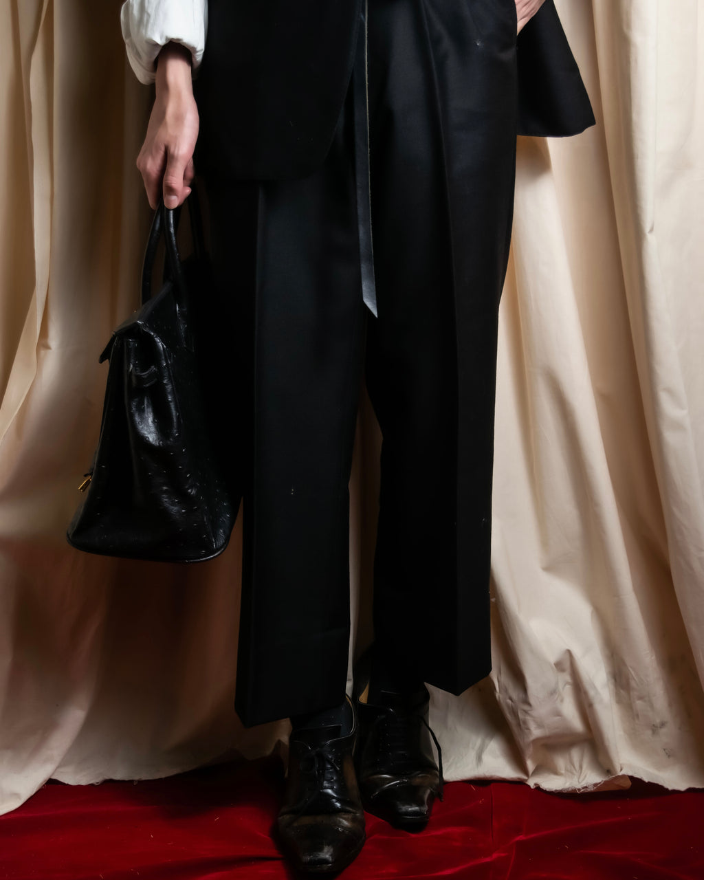 "BURBERRYS" Mohair mix classical tailored three-piece suit