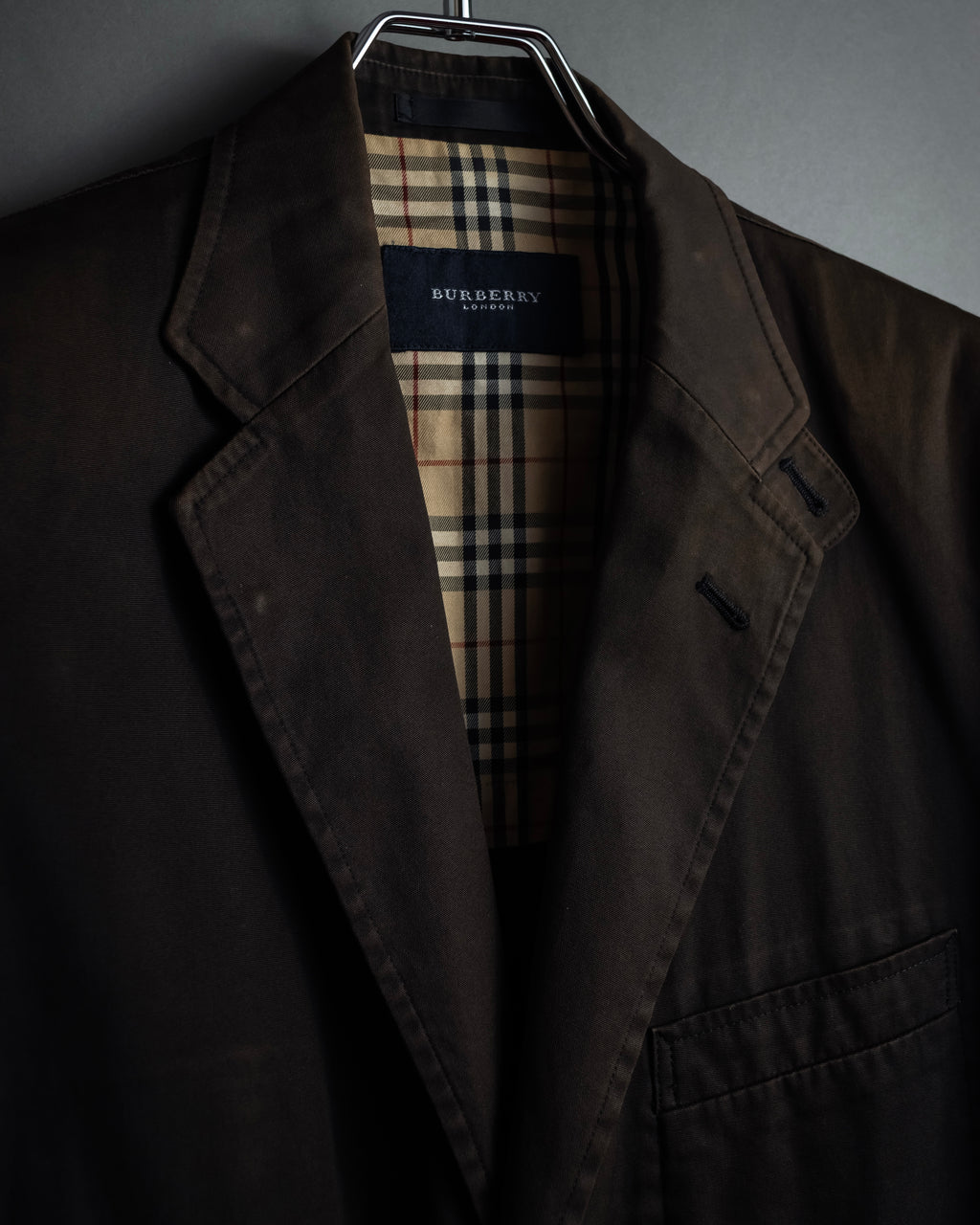 "BURBERRY" Cotton faded tailored jacket