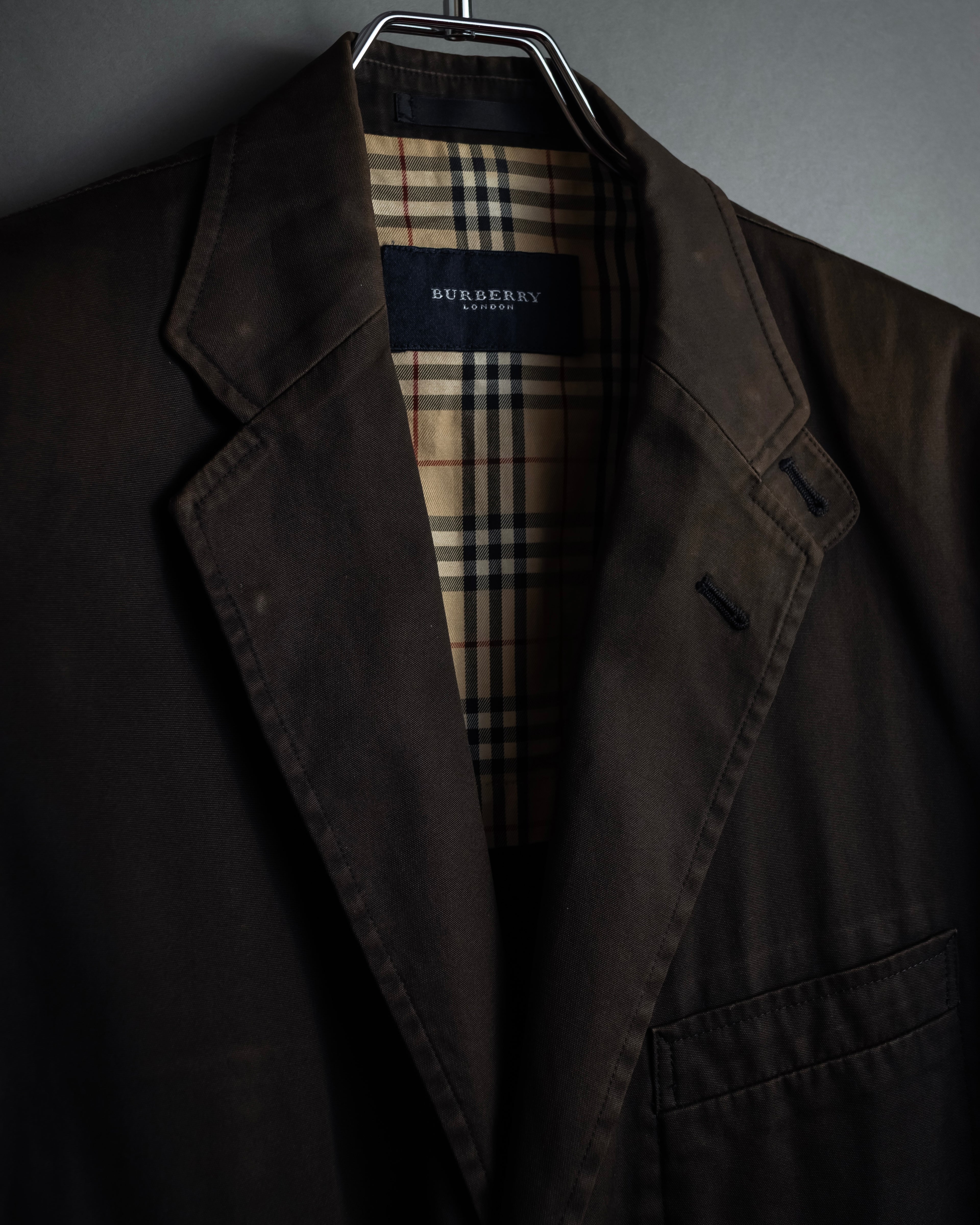 "BURBERRY" Cotton faded tailored jacket