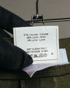 -SPECIAL- “Christian Dior” 2001 Galliano era olive wide safari trousers