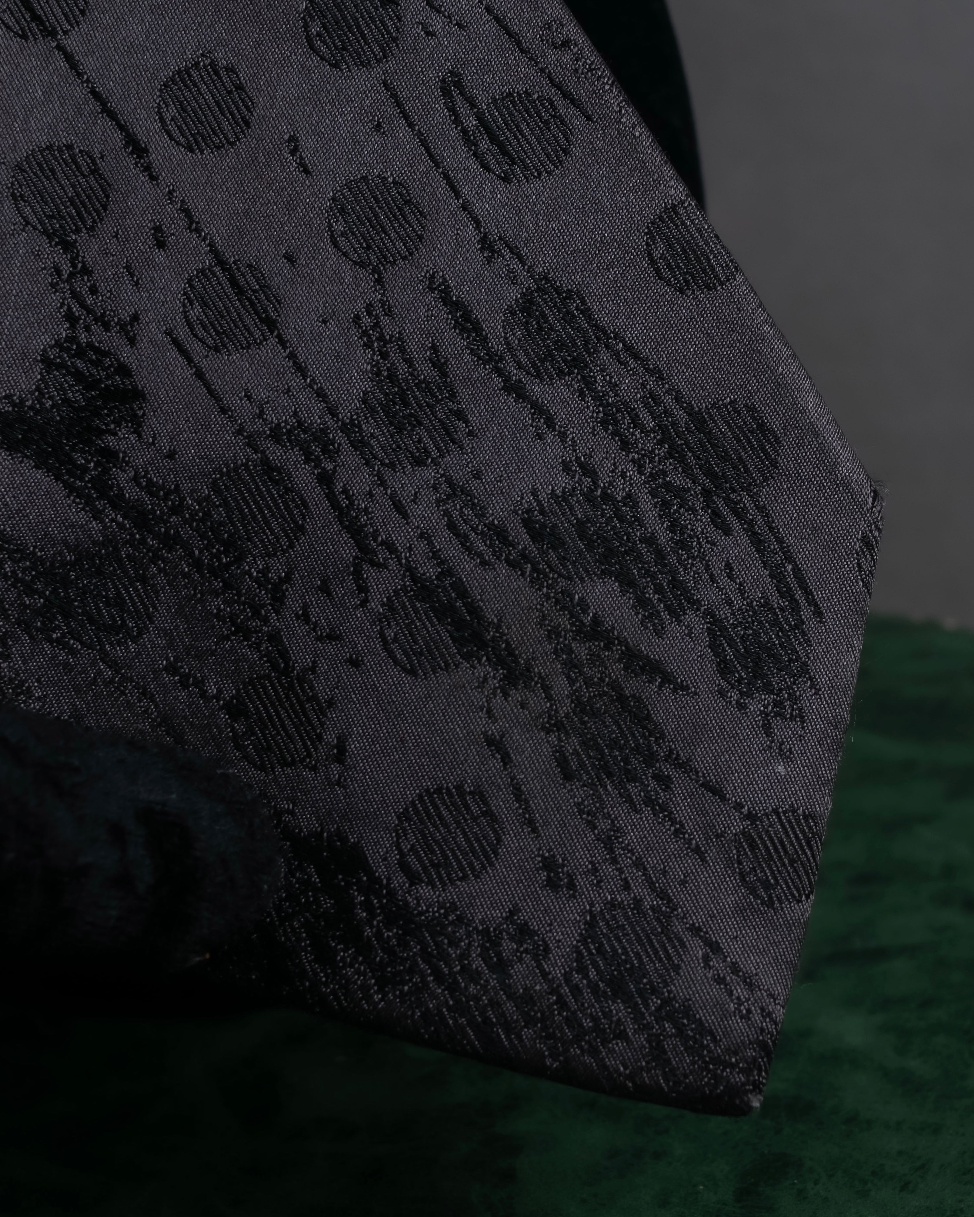 "JEAN PAUL GAULTIER HOMME" Geometric polka dot silk tie