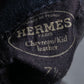 "HERMES" H motif design suede leather gloves