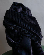 "GUCCI" Shaded pile silk blend long stole