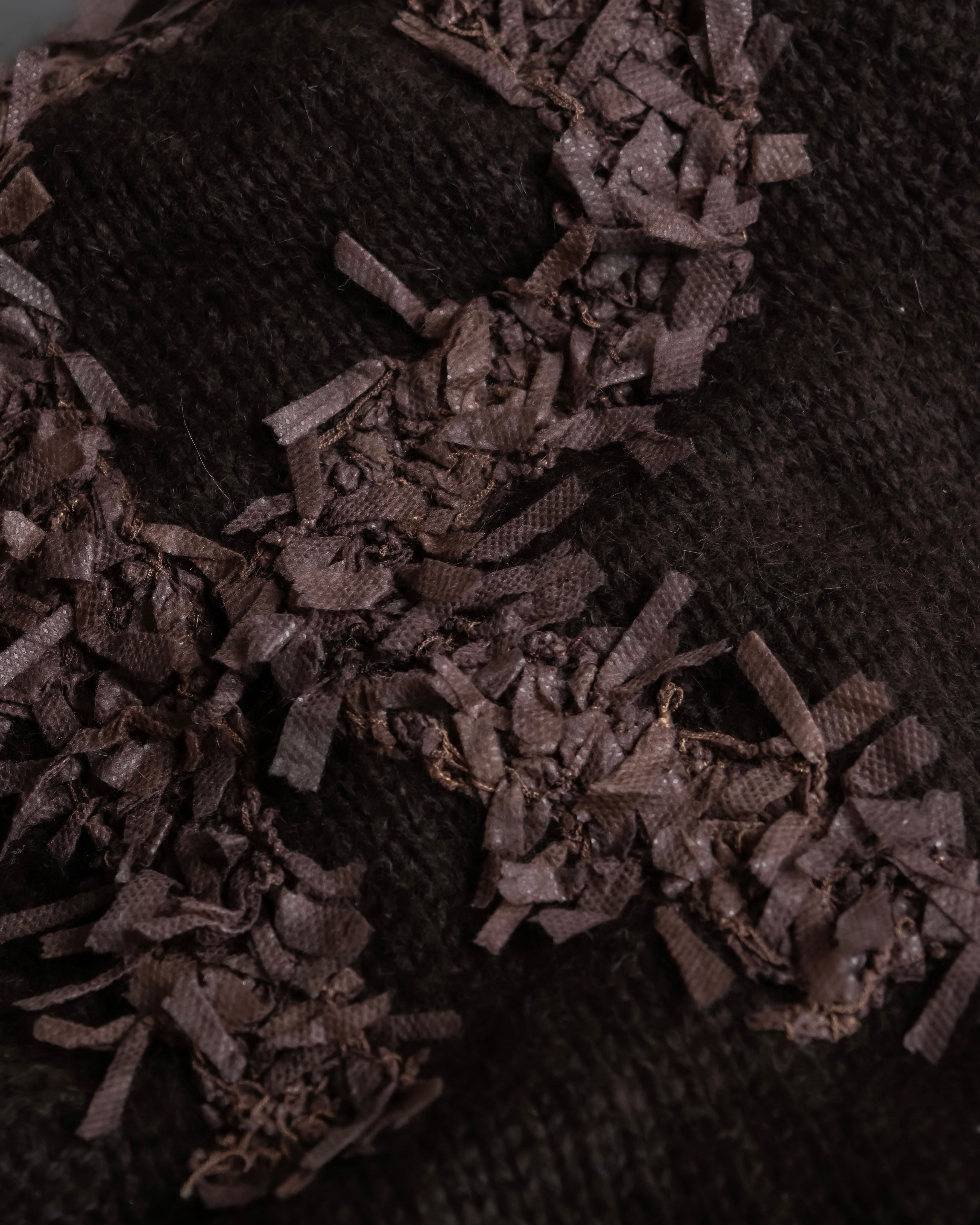 "Christian Dior  Patchwork logo detail fringe long muffler