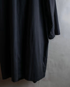 "Christian Dior" Straight line draping silk chester coat