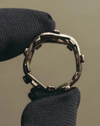 "Jean Paul Gaultier" 90's-00's Sculptural lattice silver ring