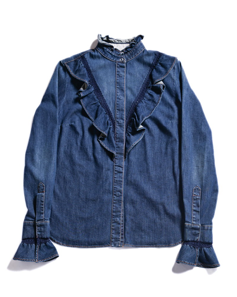 Stella McCartney/ Frill Designed Denim Shirt