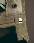 -SPECIAL- “HERMES” 80’s-90’s Herringbone linen suit set