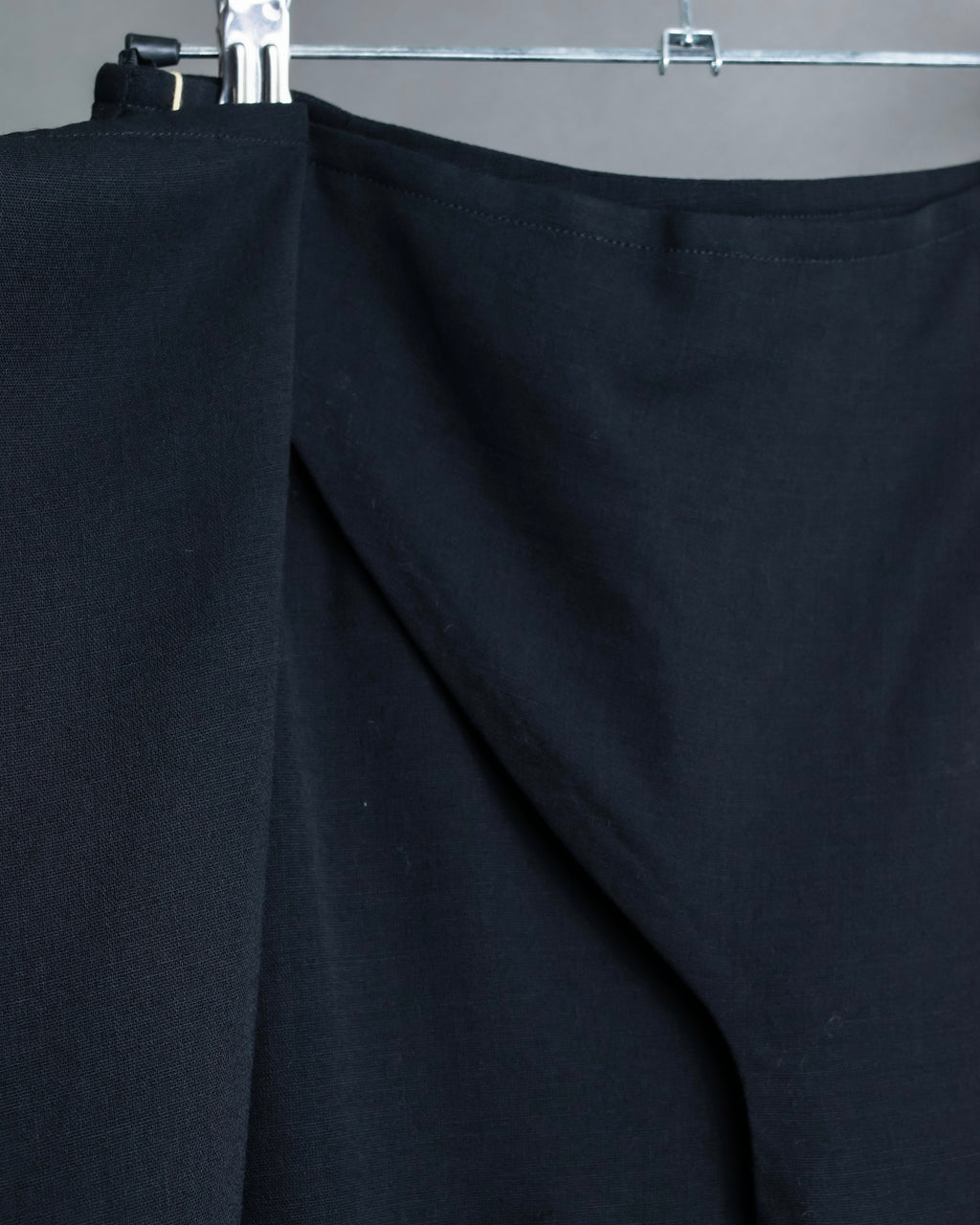 "HERMES" Button detailed flared midi skirt