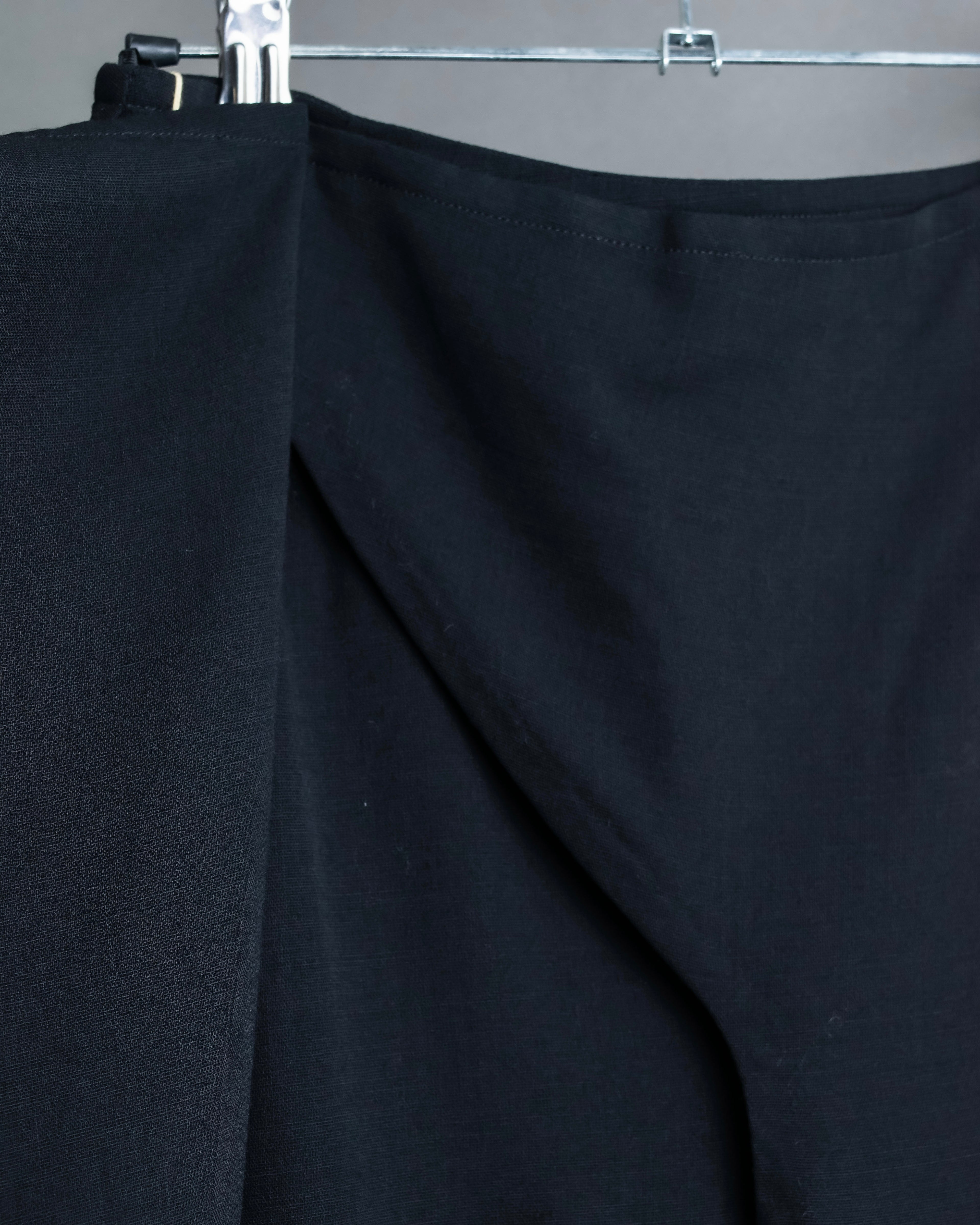 "HERMES" Button detailed flared midi skirt