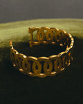 “Salvatore Ferragamo” 90’s-00’s Gancini motif gold bangle