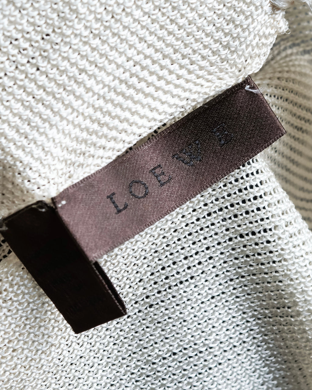 "LOEWE" Shiny silk anagram logo stole