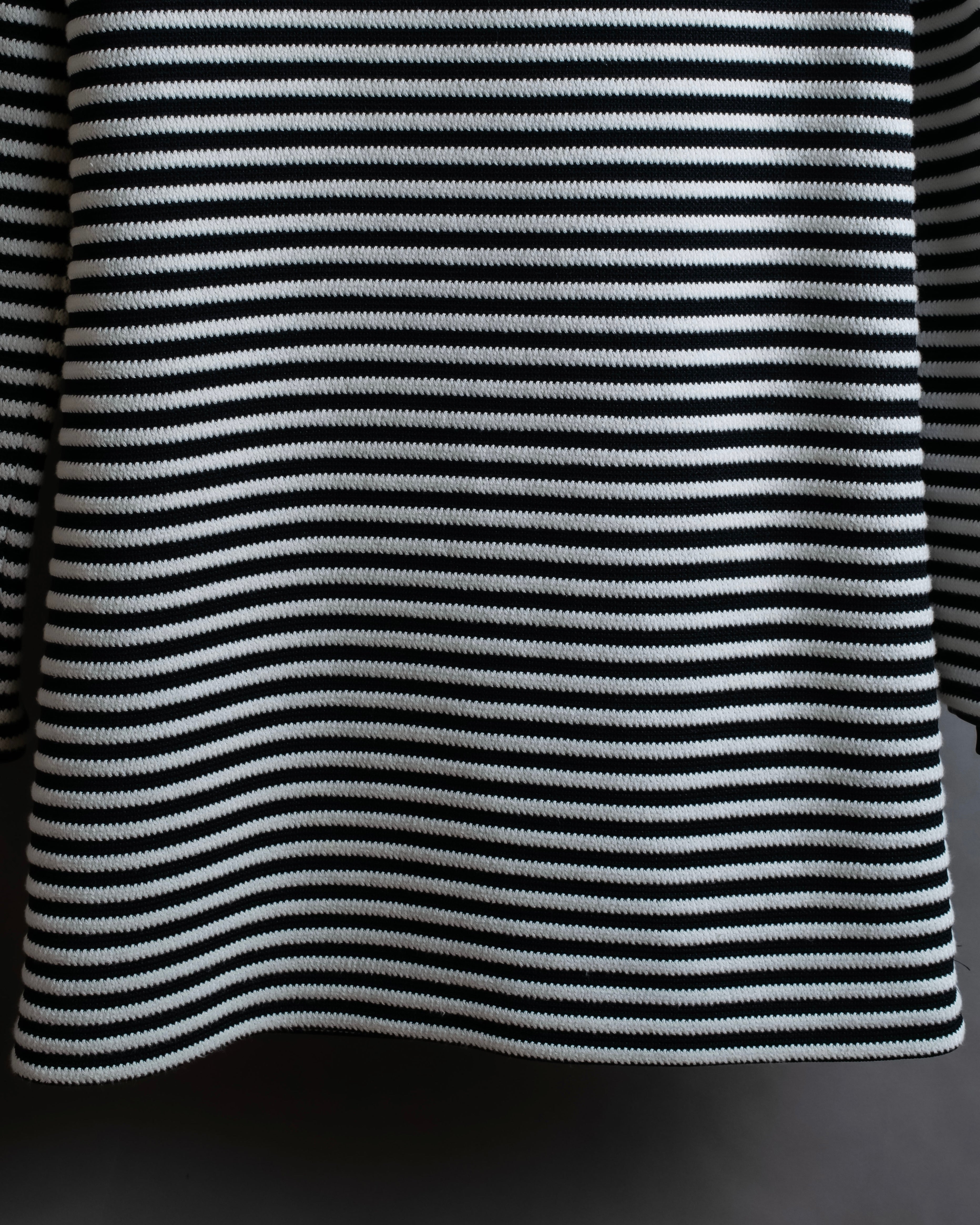 "T by Alexander Wang" Uniform striped ribbed knit pullover