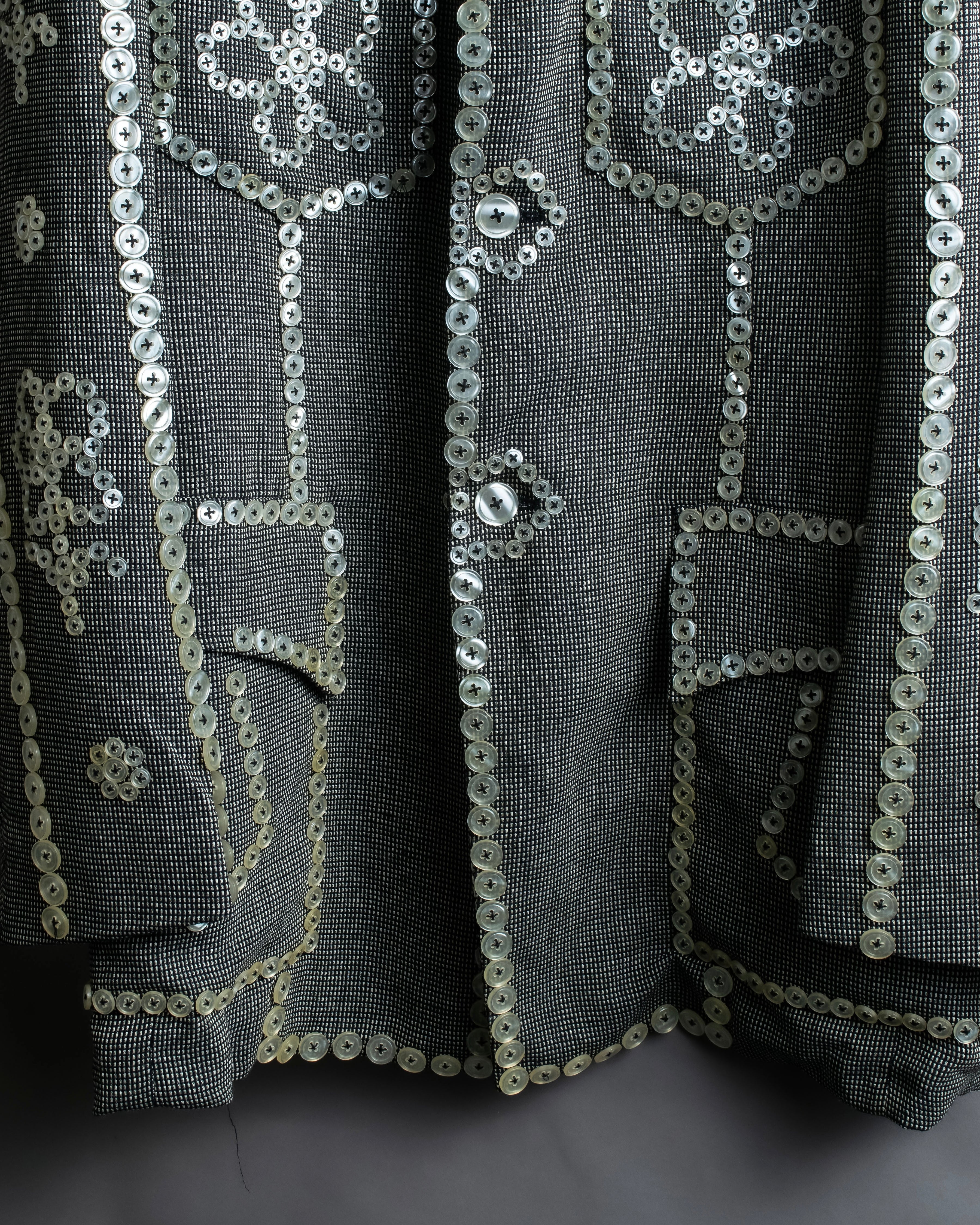 "YOSHIYUKI KONISHI" Countless button design stand collar blouson