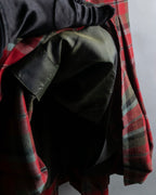 Vintage tartan check pleated skirt