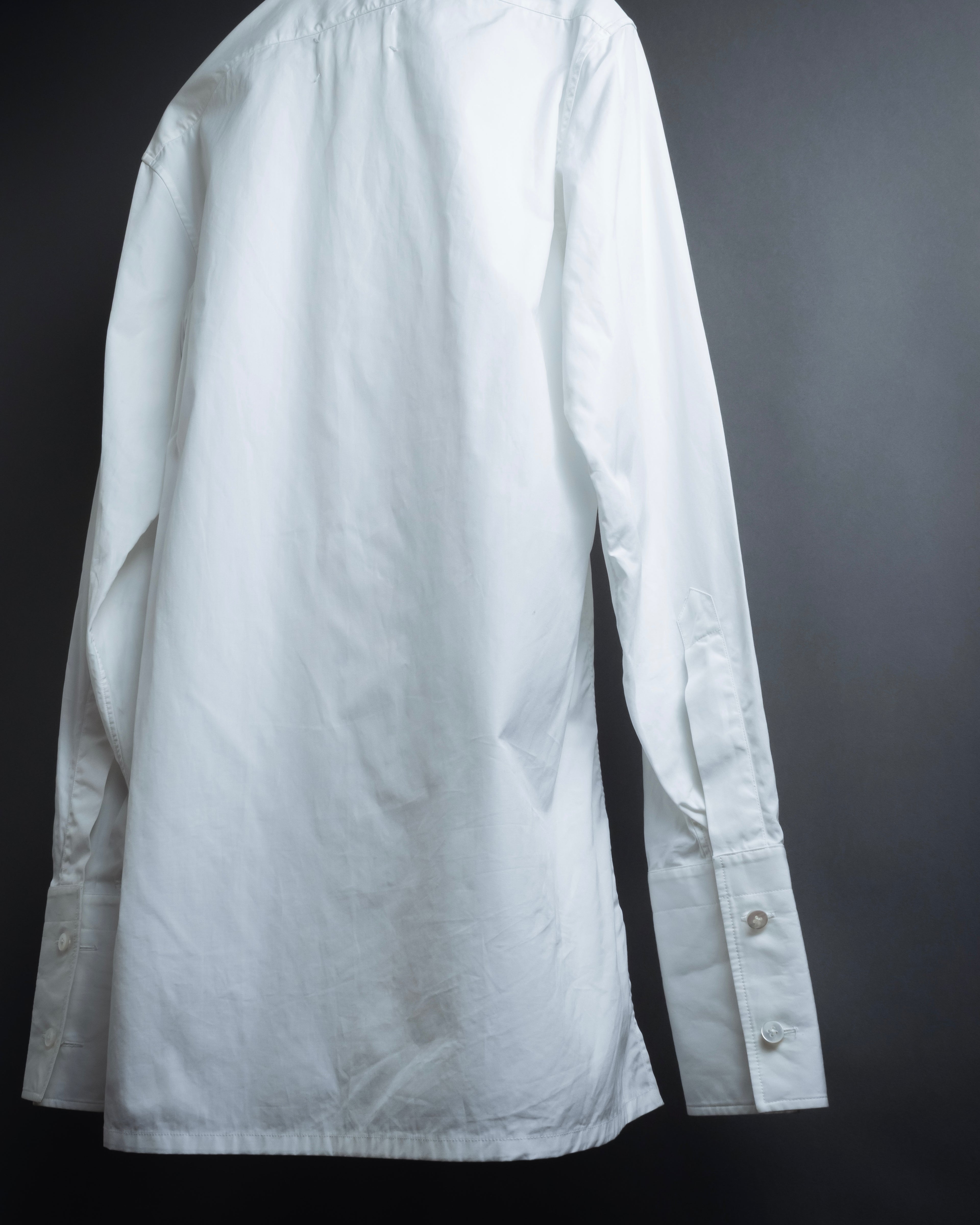 "MAISON MARGIELA" 20AW Long cuff design cotton white shirt