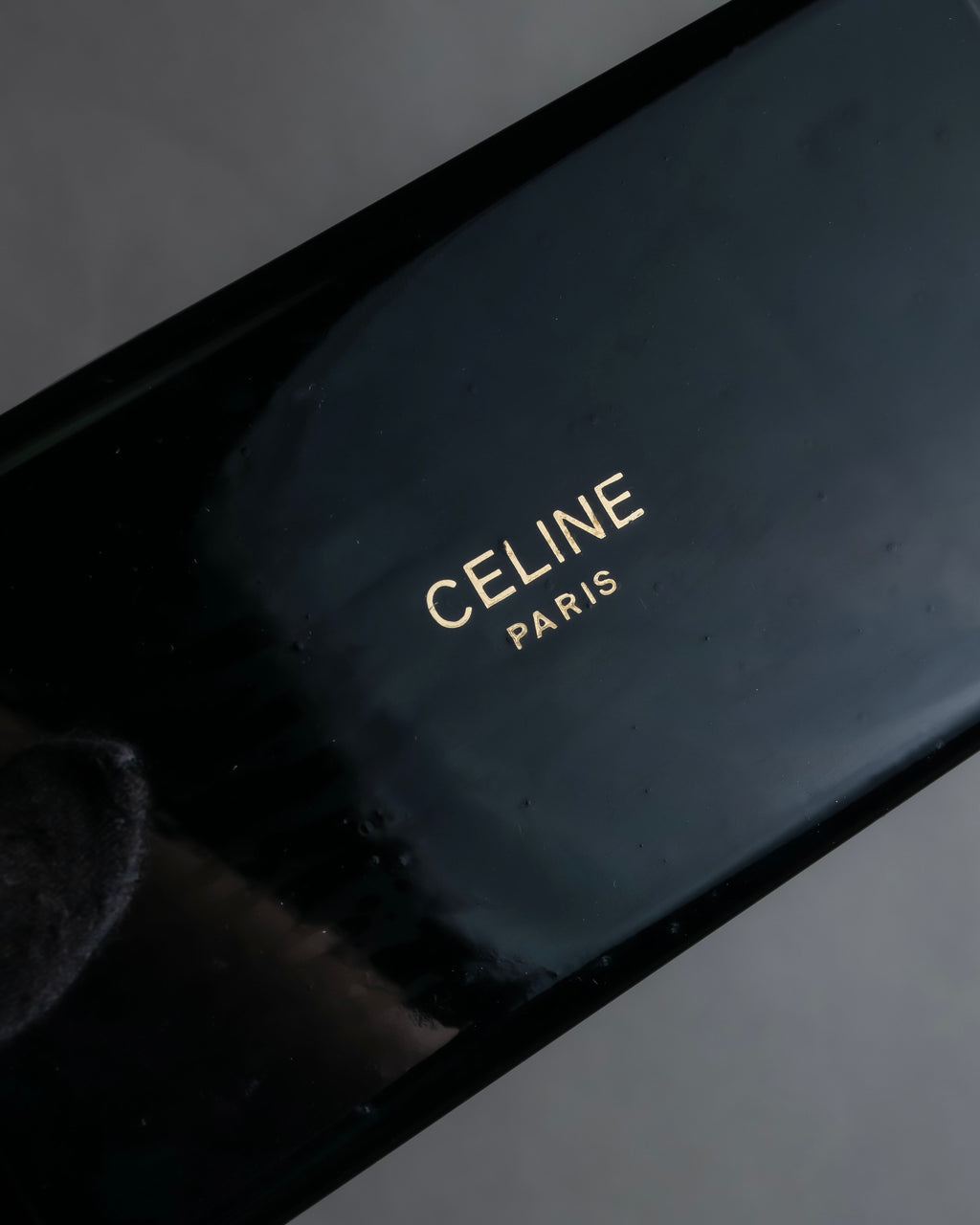 "CELINE" Moon & star top motif gold necklace