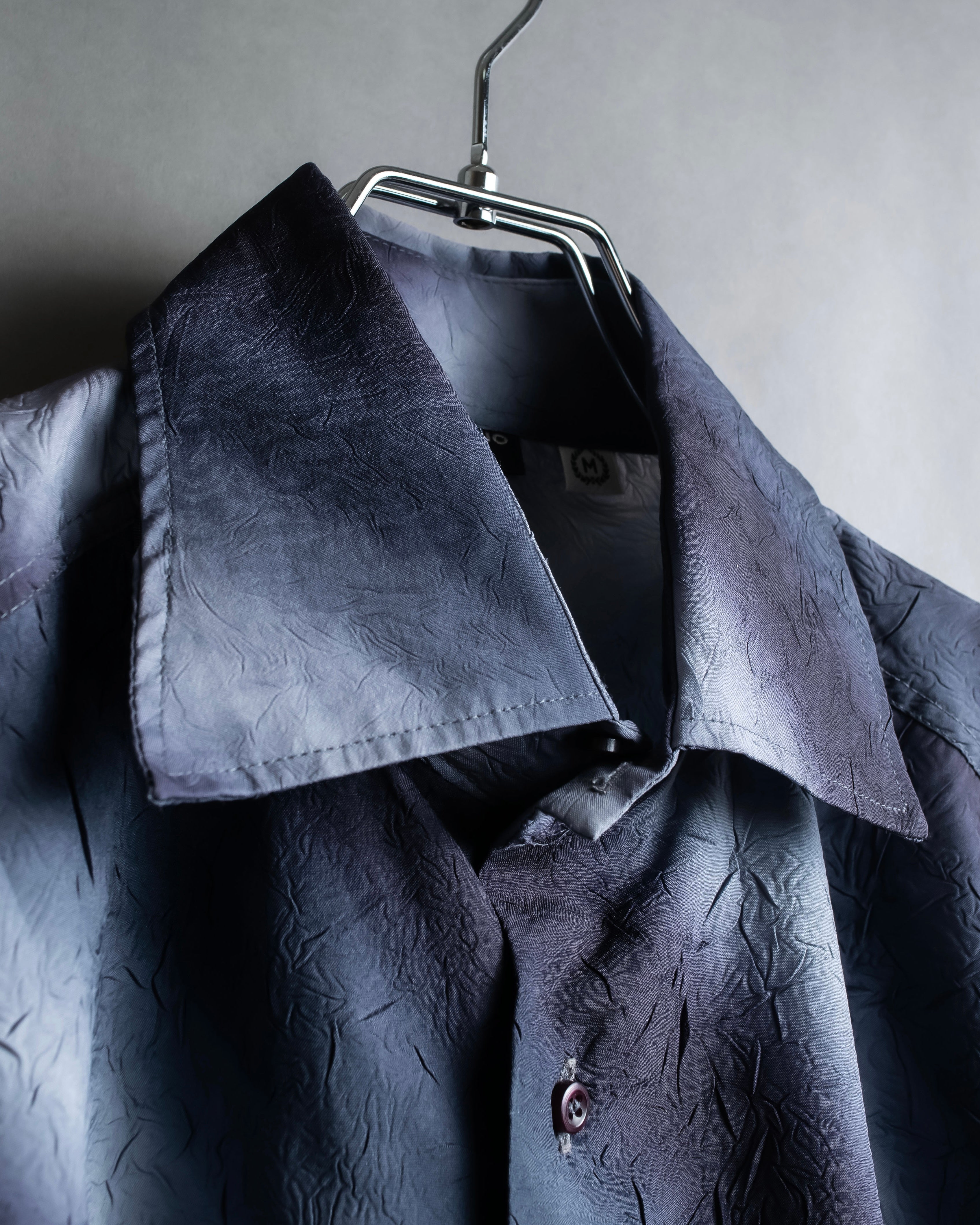 Vintage wrinkled unevenly dyed shirt
