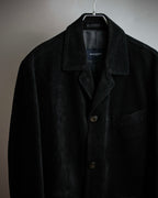 "BURBERRY" Thick wale corduroy oversized tailored jacket