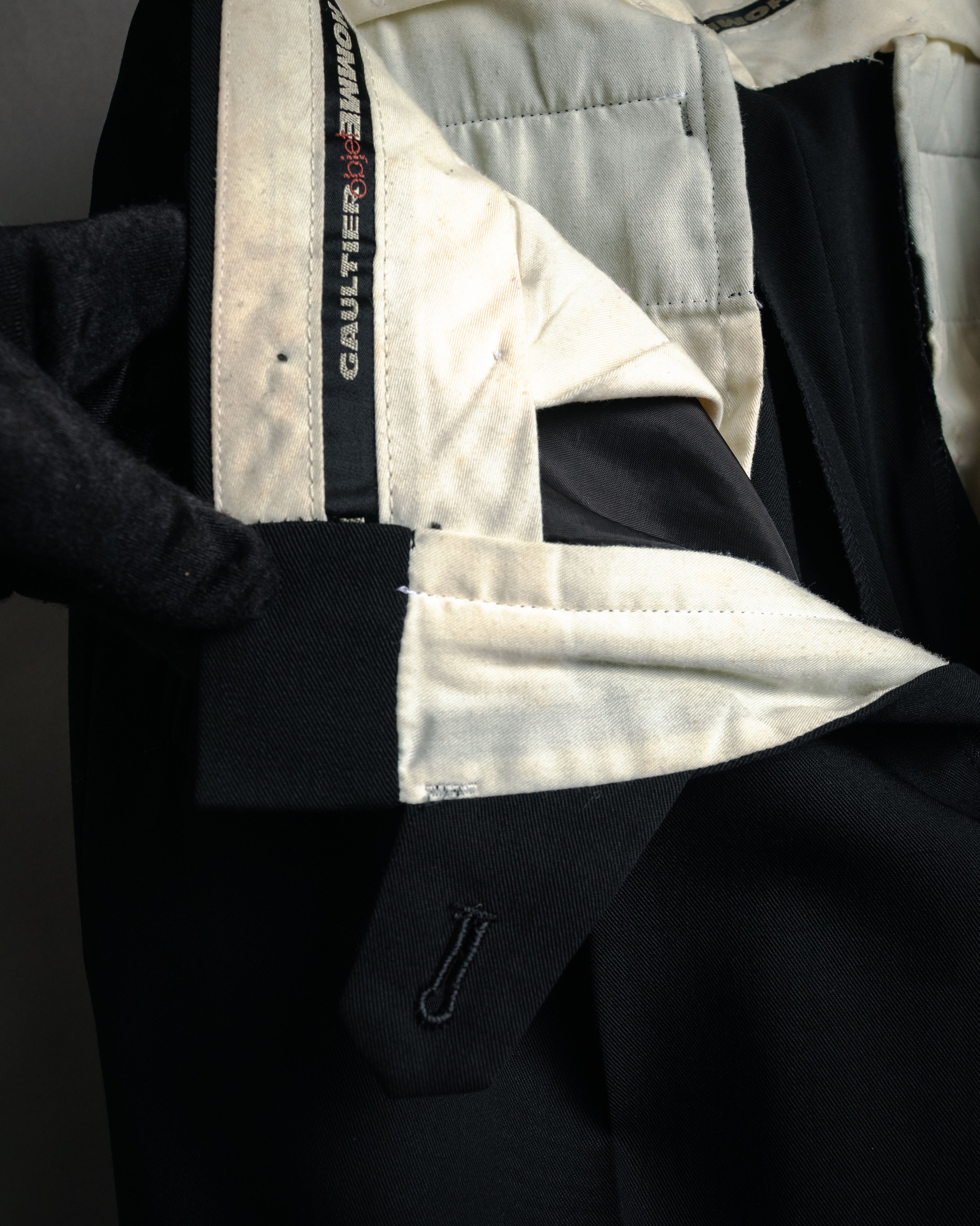 “GAULTIER objet HOMME” 90’s Two tuck wide trousers