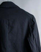 "COMME des GARCONS
COMME des GARCONS" 6 button detail raw edge jacket