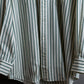 "BURBERRYS" Green stripe pattern oversized shirt