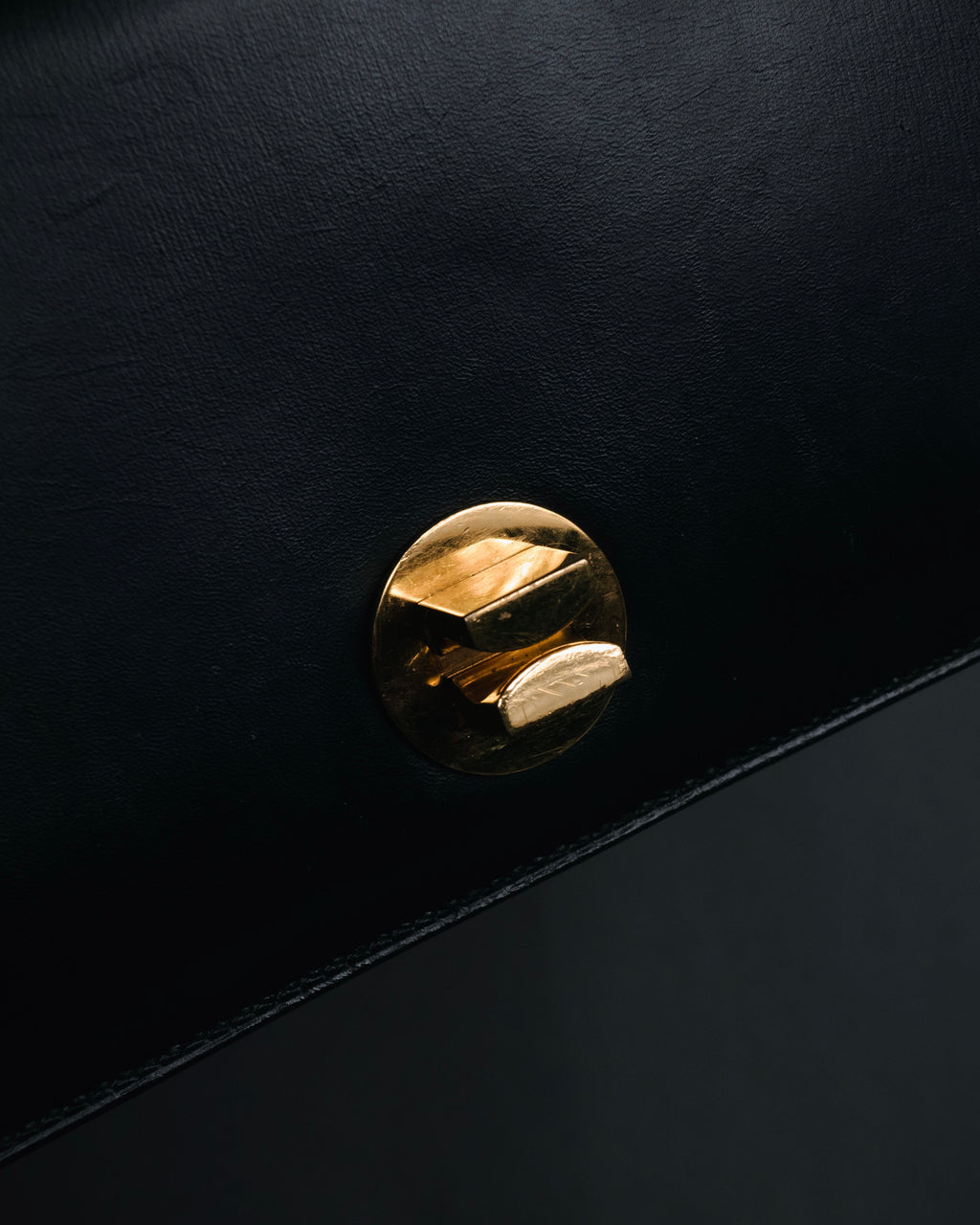 –SPECIAL– "HERMES" 90’s Box calf ring-lock accordion shoulder bag