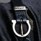 "Salvatore Ferragamo"
Silver chain design gancini leather bracelet