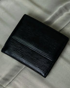 "Louis Vuitton" Horizontal Stripe Compact Leather Wallet