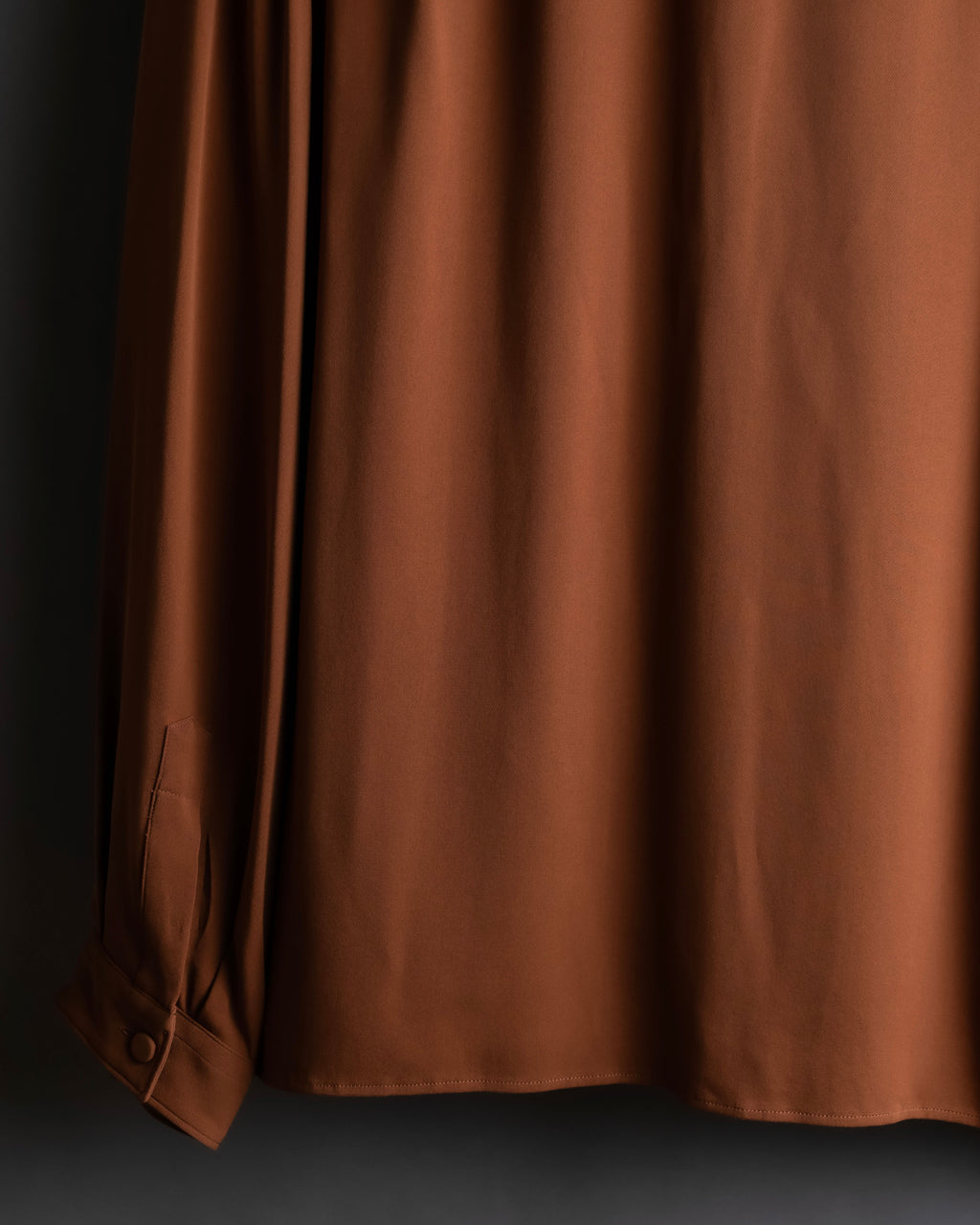 "GUCCI" Piping design soft drape shirt