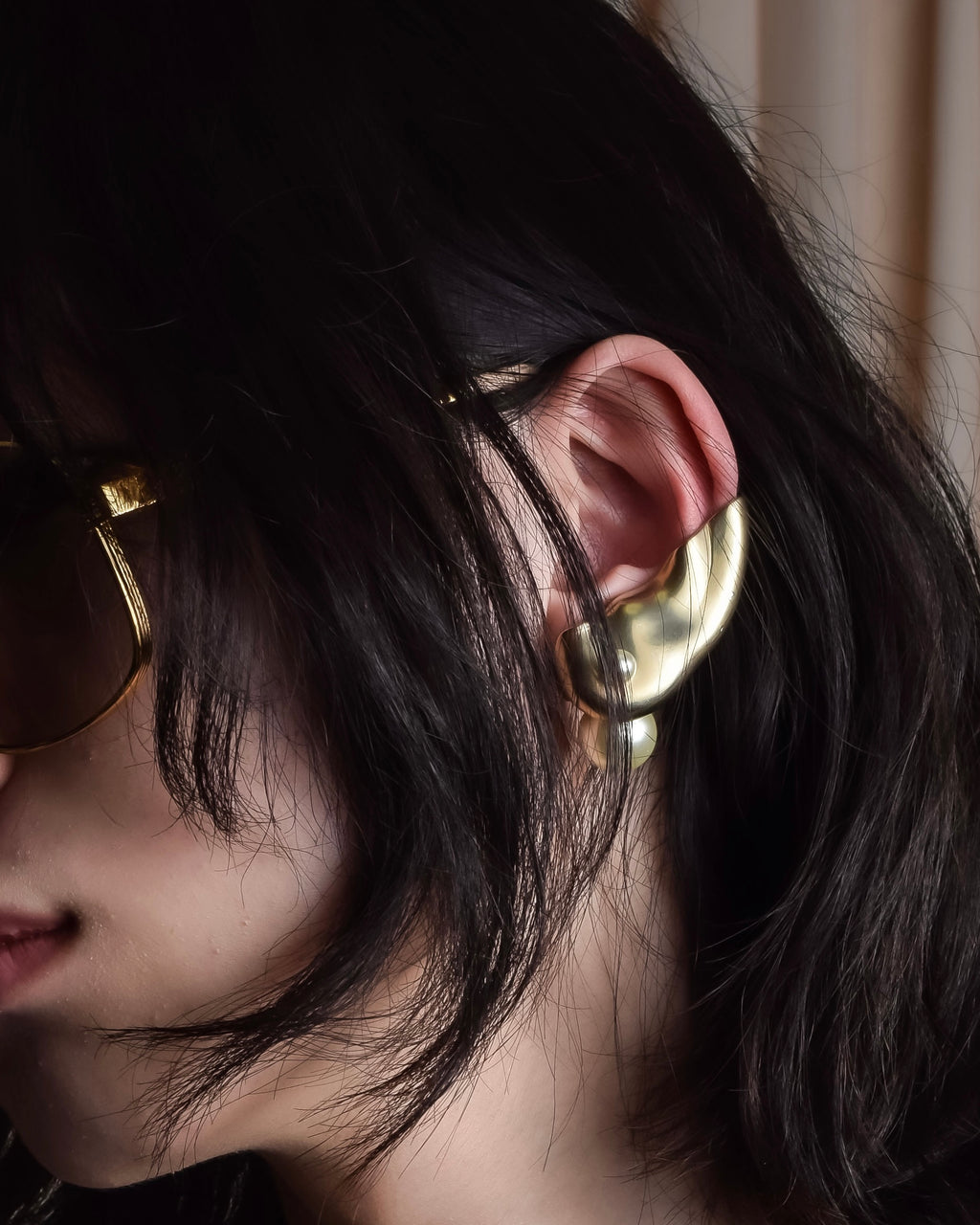 "Christian Dior" Pearl design shaped earrings