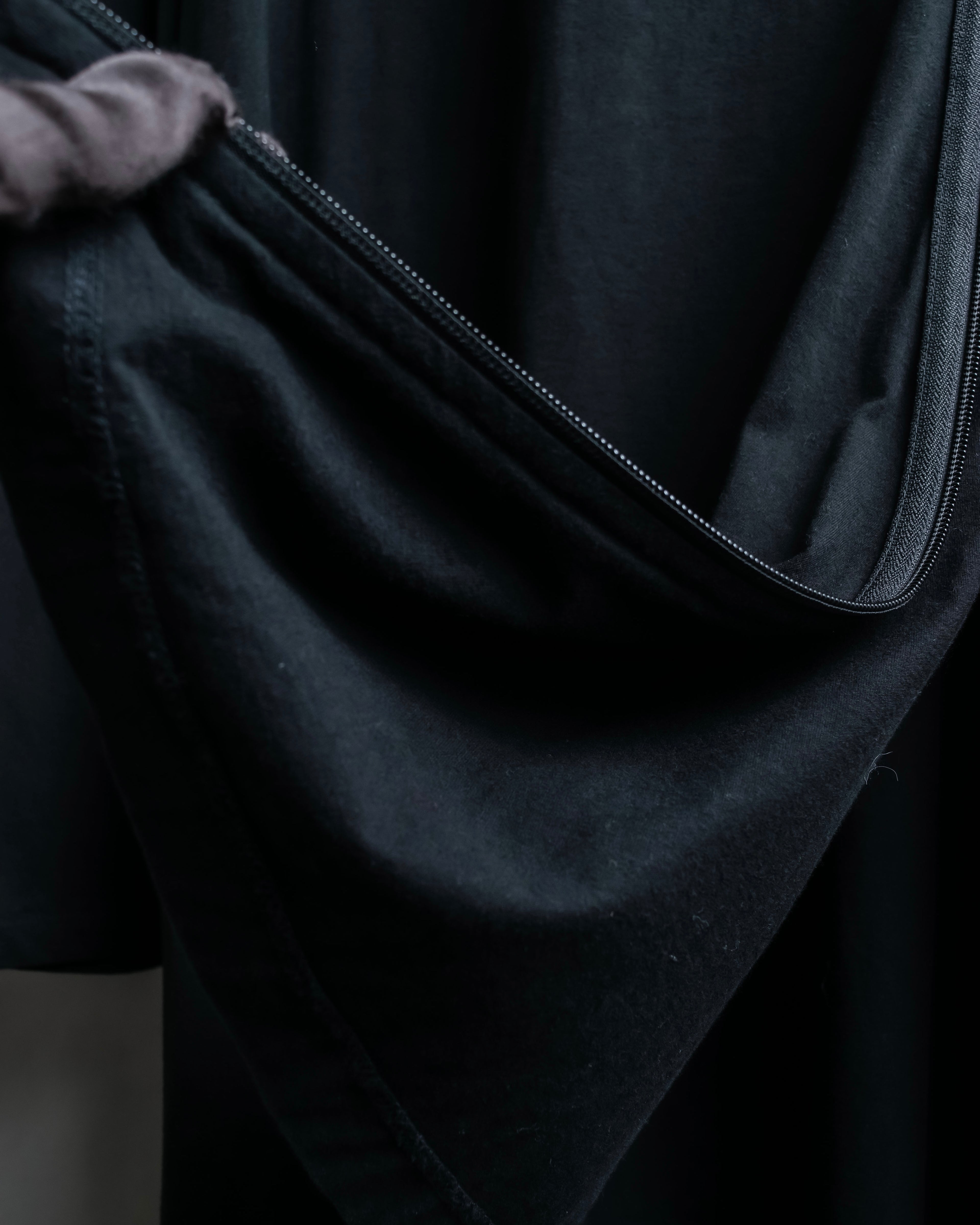 "Ground Y" Double zip design long tops