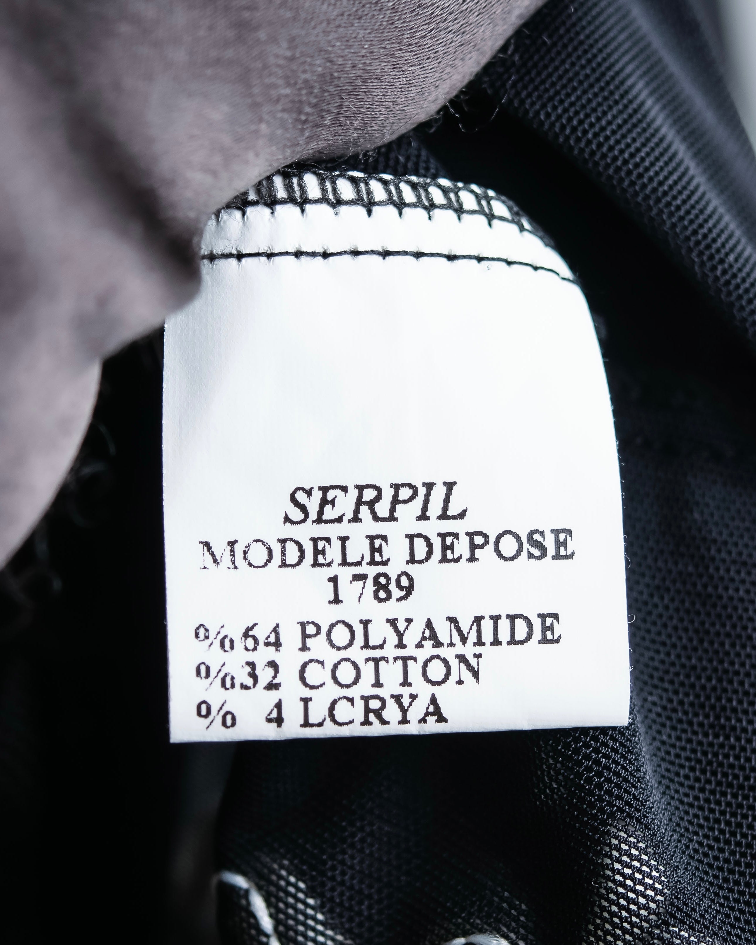 Vintage double zip ribbon flower design sheer jacket