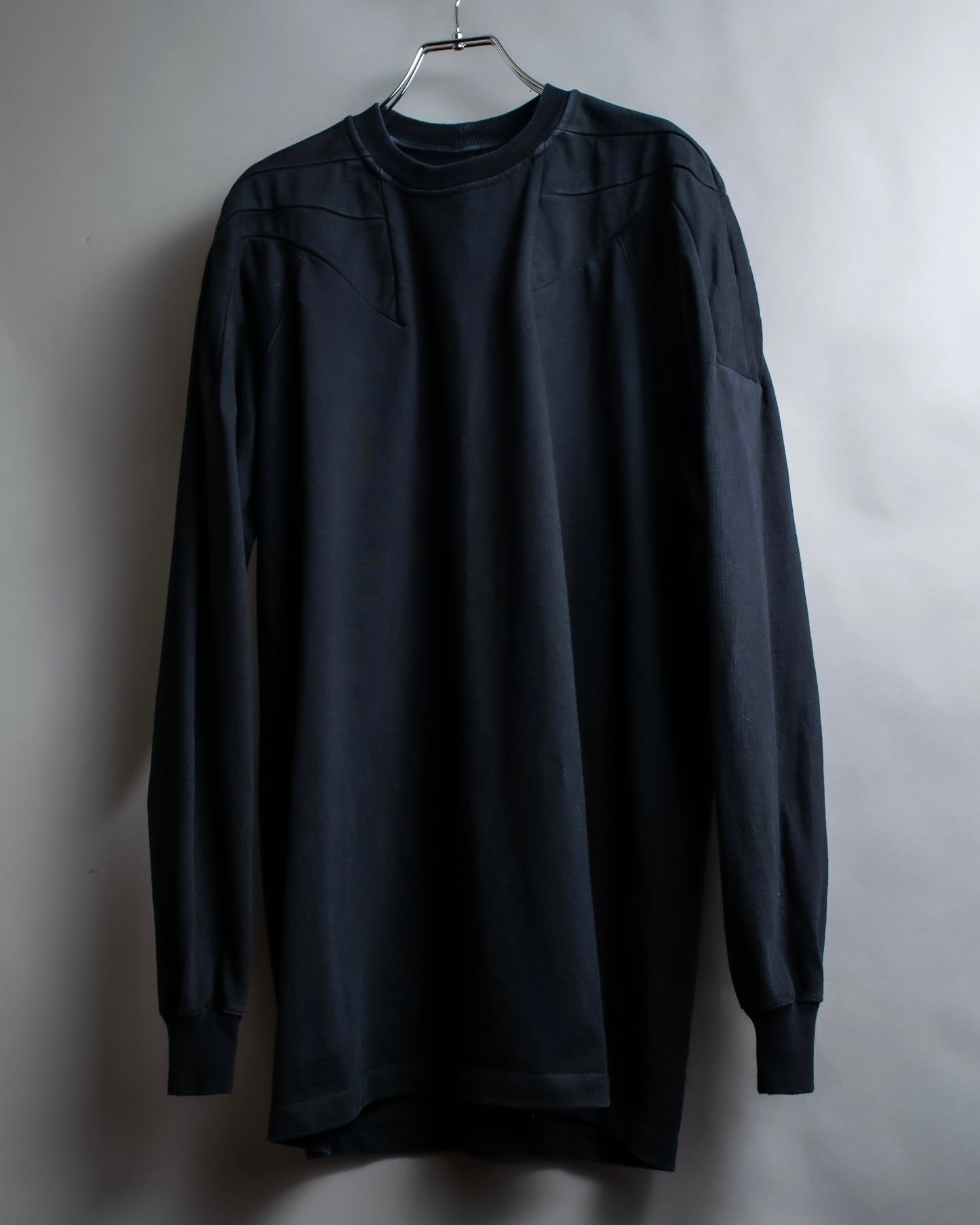 "Rick Owens" 21SS shoulder cutting designed sweatshirt