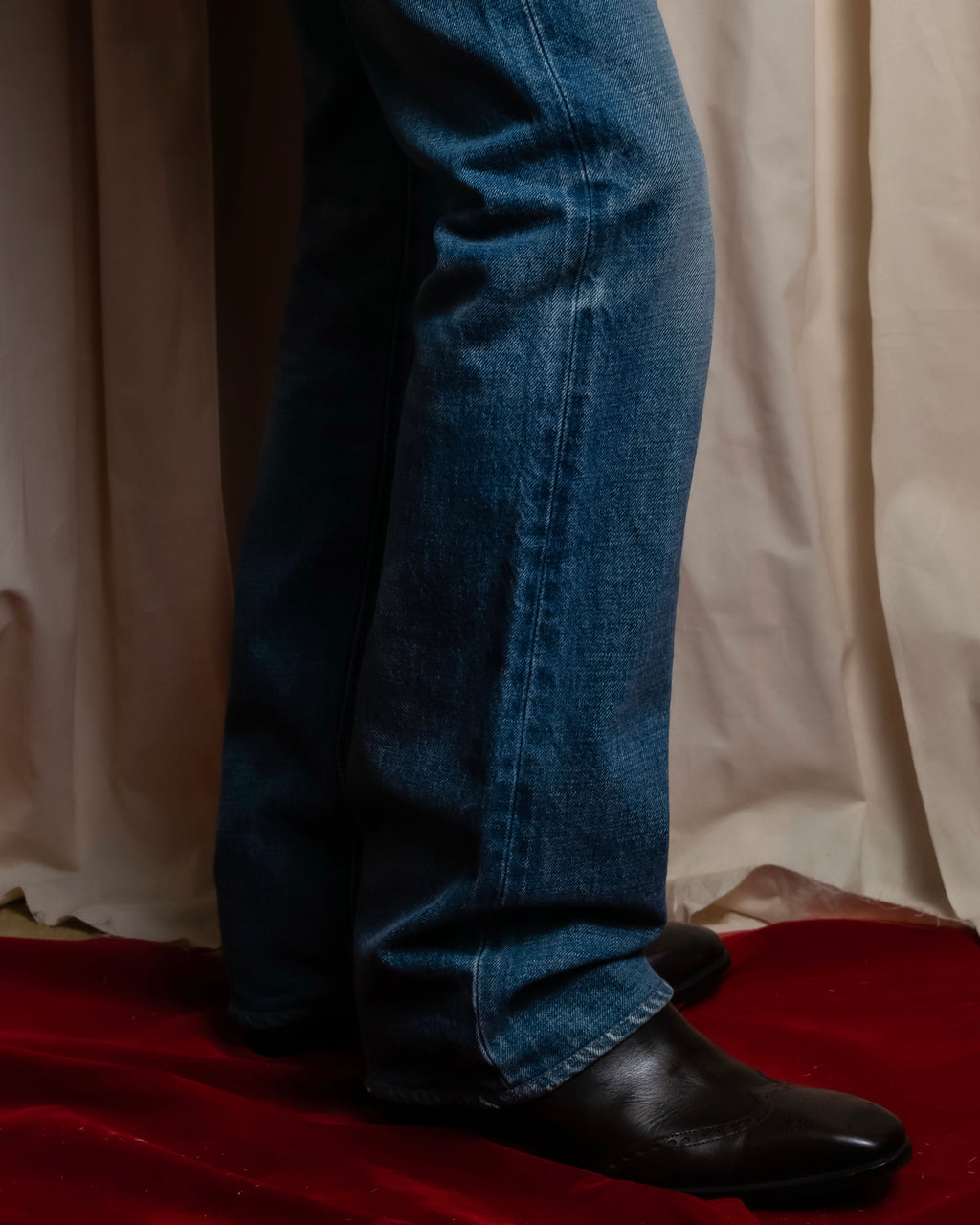 "CELINE" Stonewash design straight denim