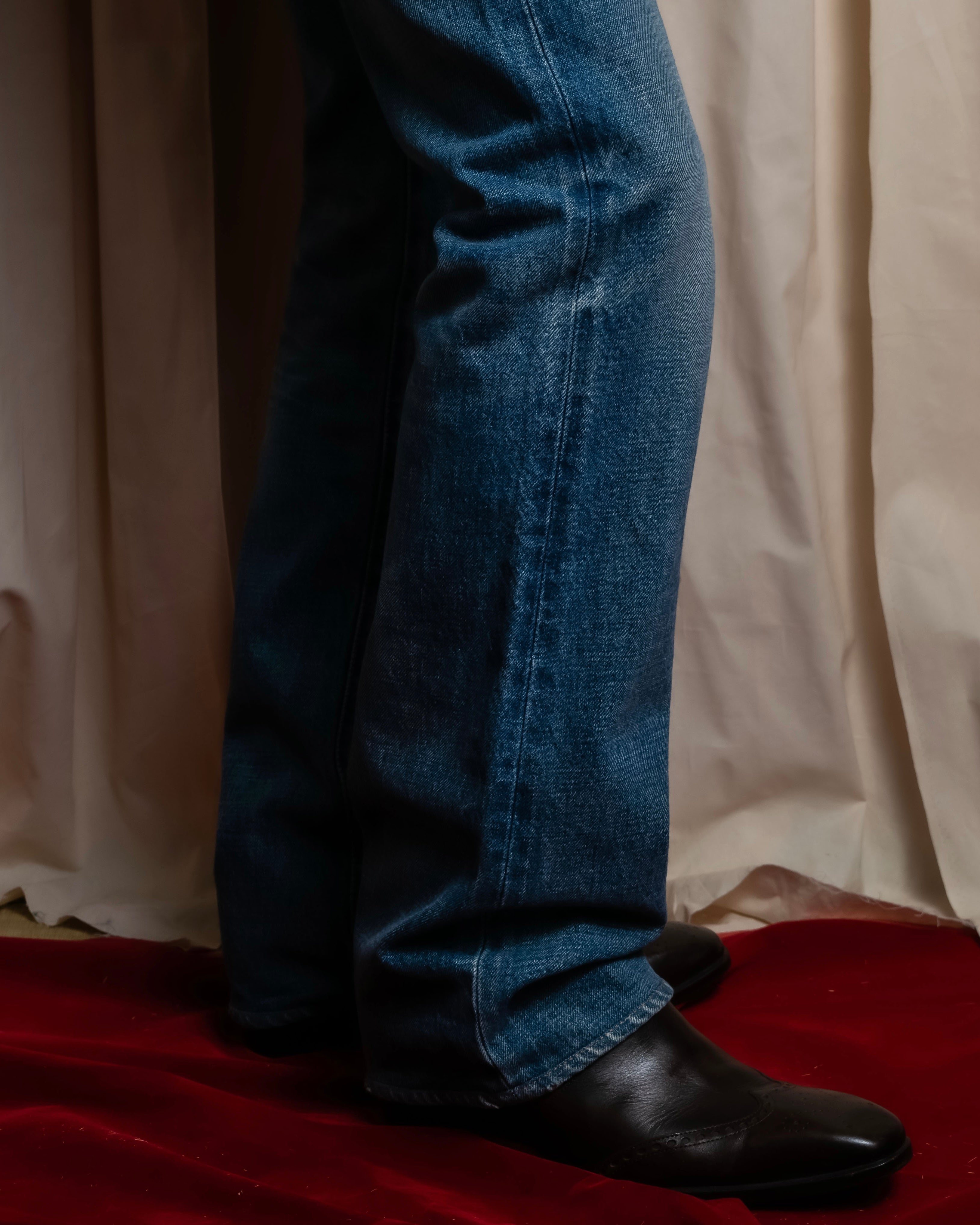 "CELINE" Stonewash design straight denim