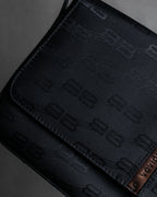 "BALENCIAGA" BB monogram jacquard shoulder bag