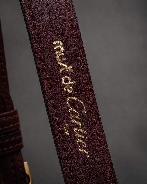 “Cartier” 00's Must de Cartier double wrap leather belt