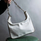 "GUCCI" Silver chain one handle shoulder bag