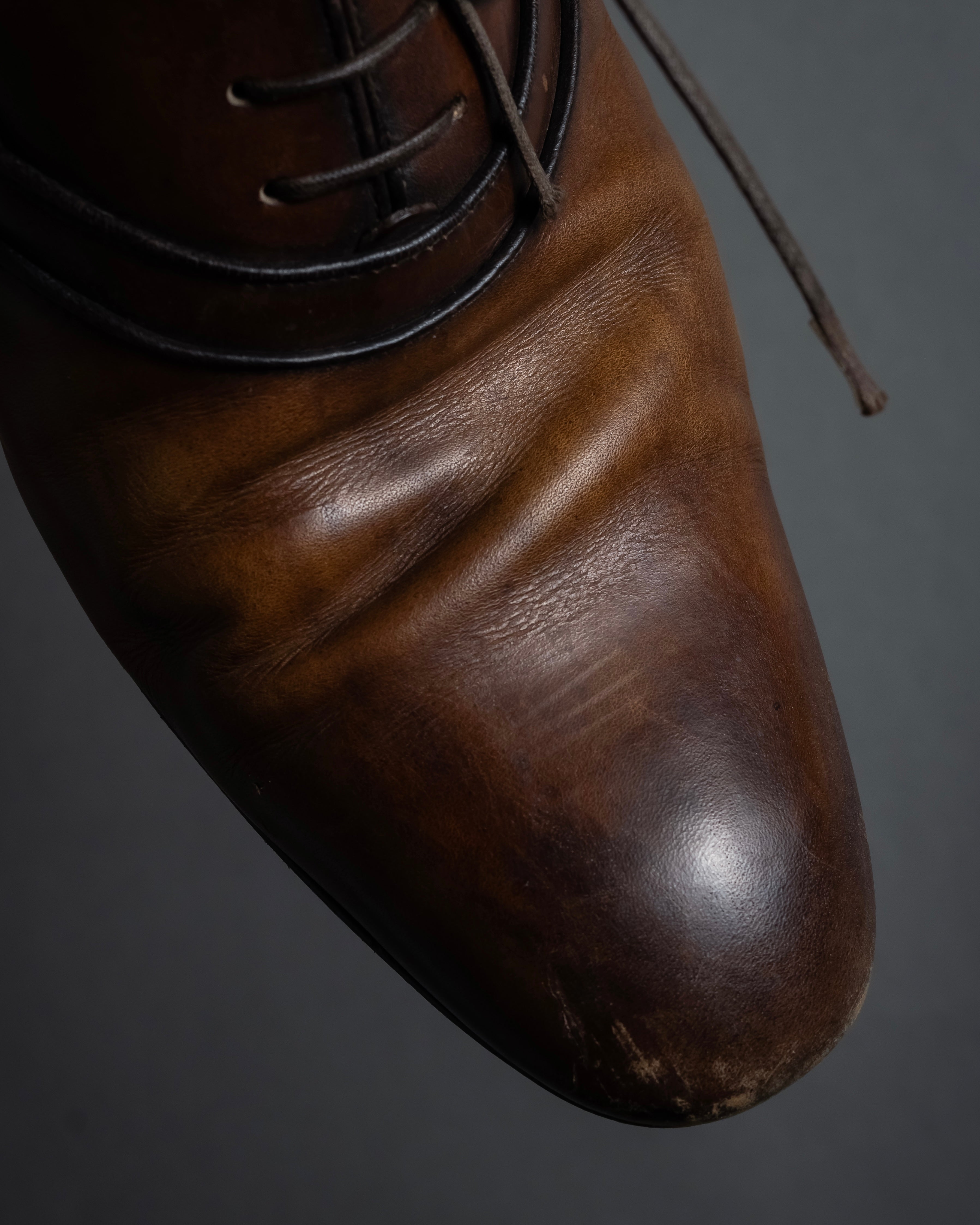 "LOUIS VUITTON" Layered panel design leather shoes