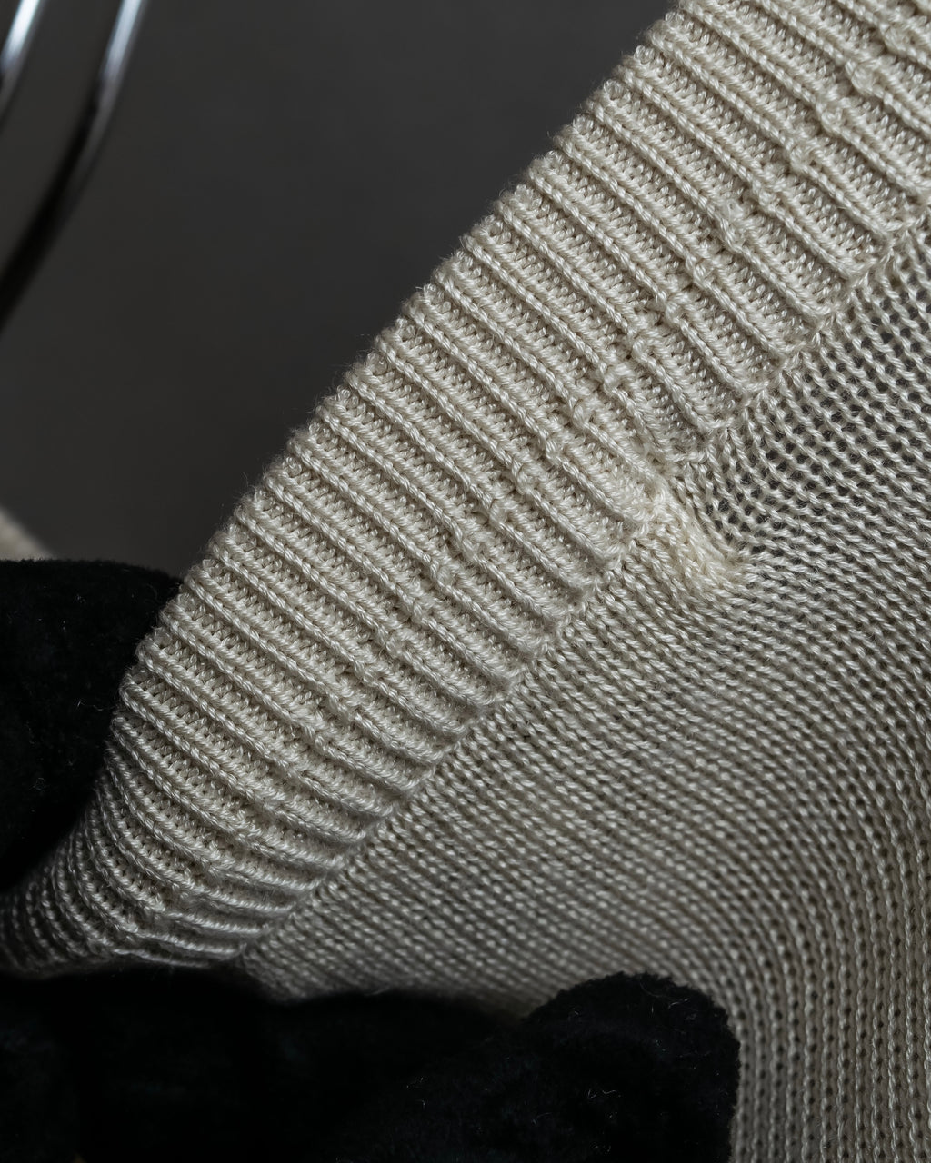 "BALENCIAGA" Diamond pattern argyle twill crew neck knit