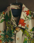 -SPECIAL- “GUCCI” 2015-2022 Botanical printed silk shirt