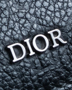 "Dior" Logo engraved bi-fold leather wallet