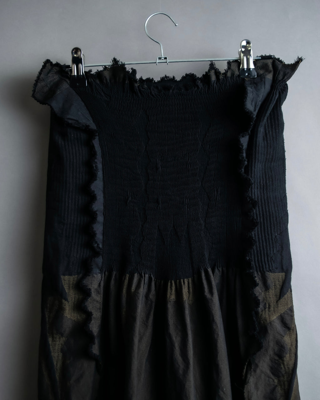 "A-POC" Wrap design high slit skirt