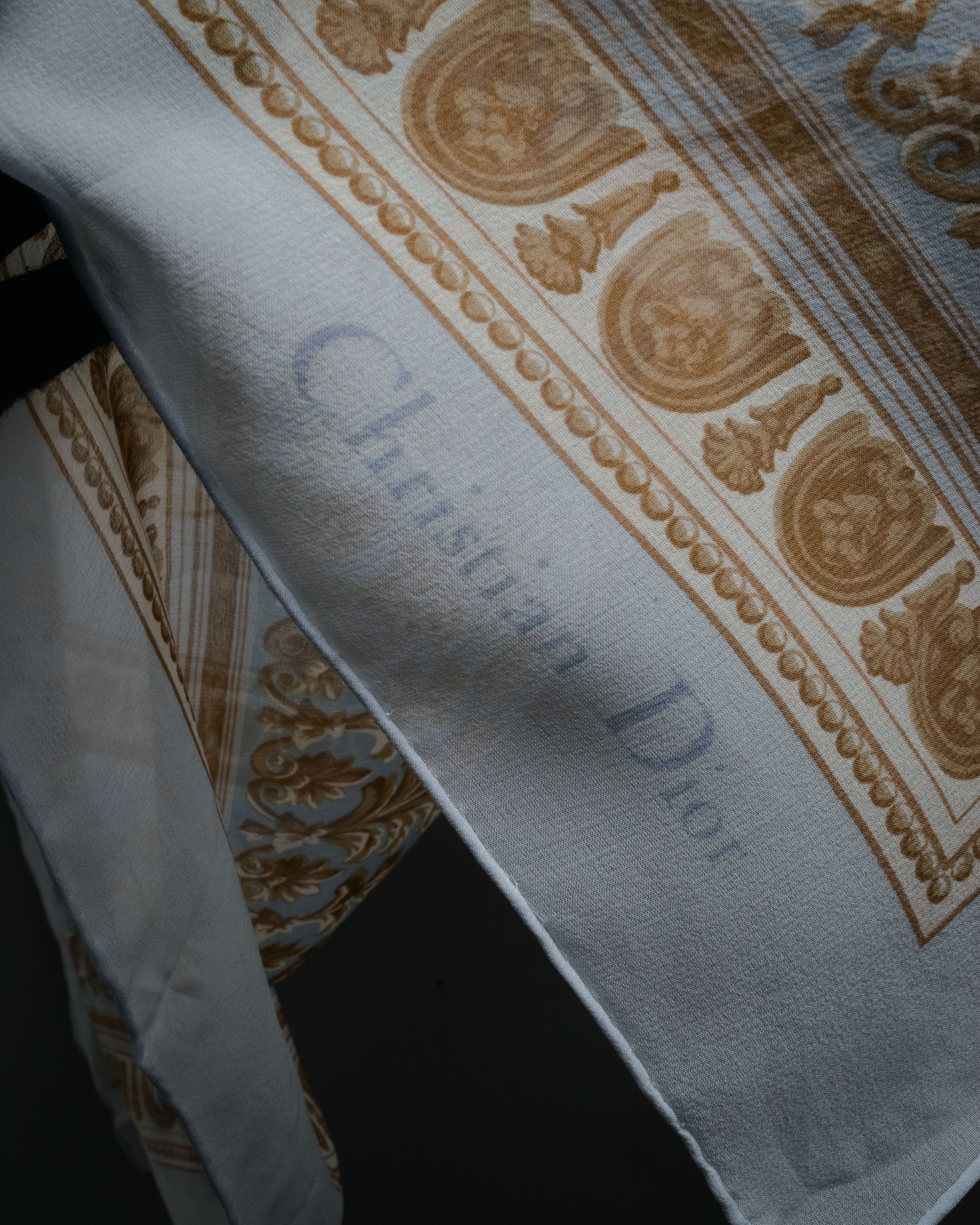 “Christian Dior” 80’s-90’s Classical cornucopia silk scarf